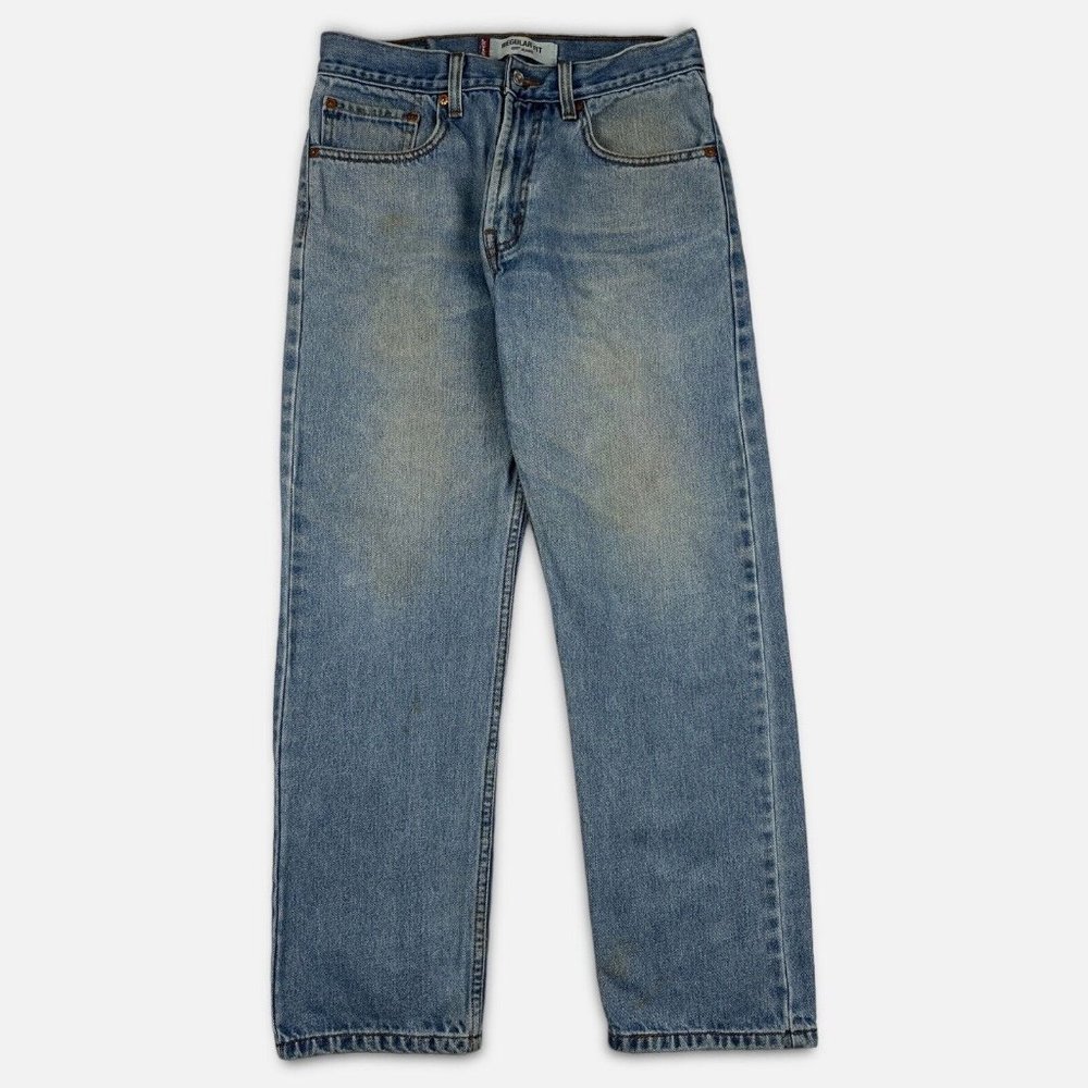 Vtg Y2K Levis 505 Classic Straight Fit Jeans Blue 31x28.5 Denim Stonewashed Mens